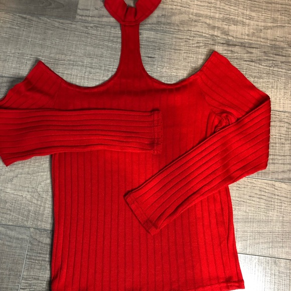 Red too long sleeve sexy - Picture 3 of 3